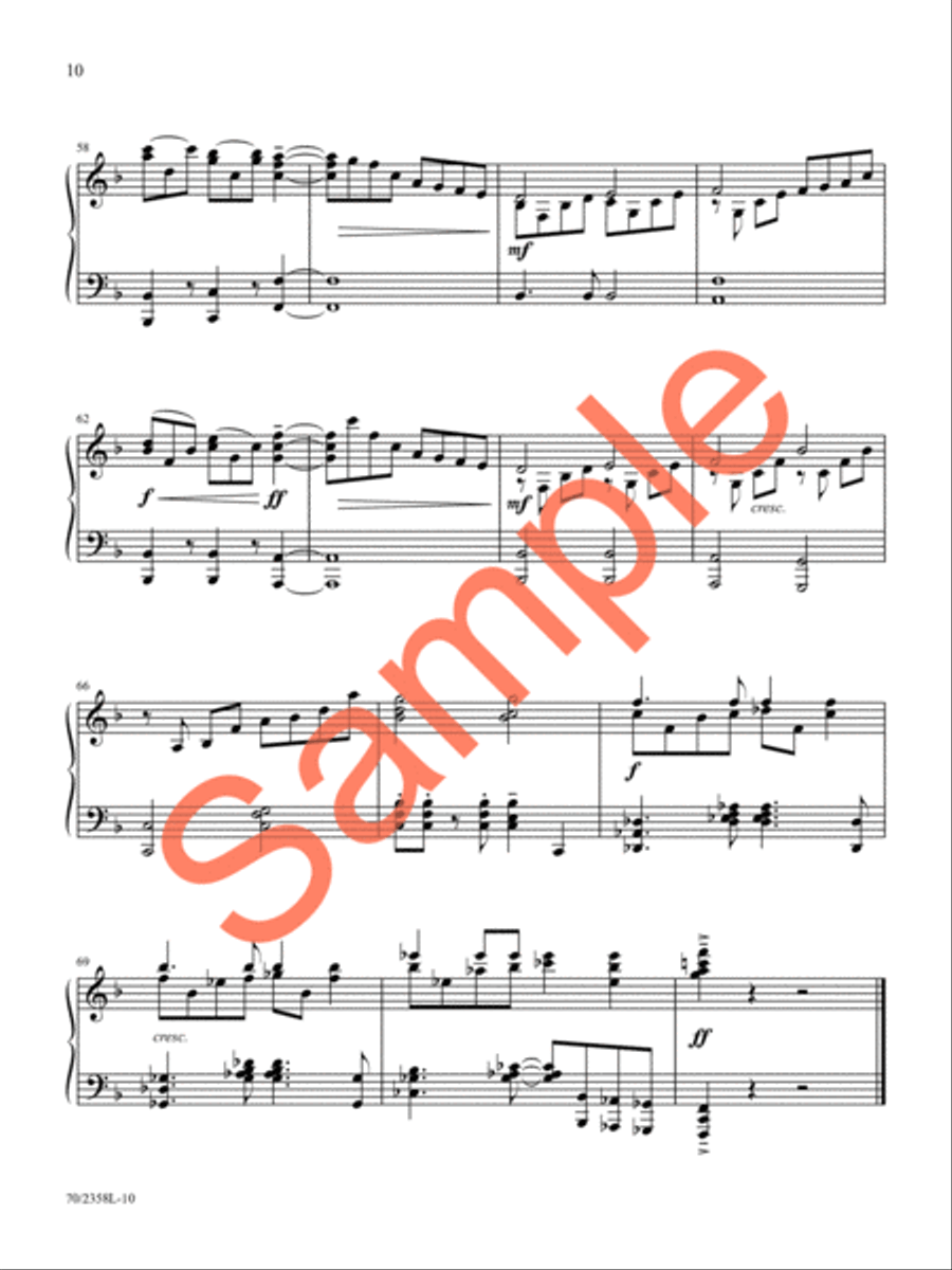 Glory Shone Around Piano Solo scores gallery preview page 10