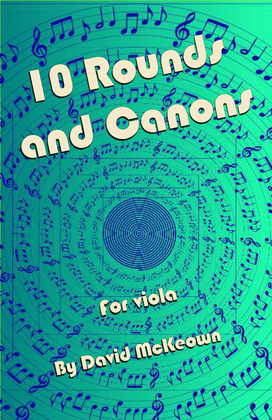 Book cover for 10 Rounds and Canons for Viola Duet