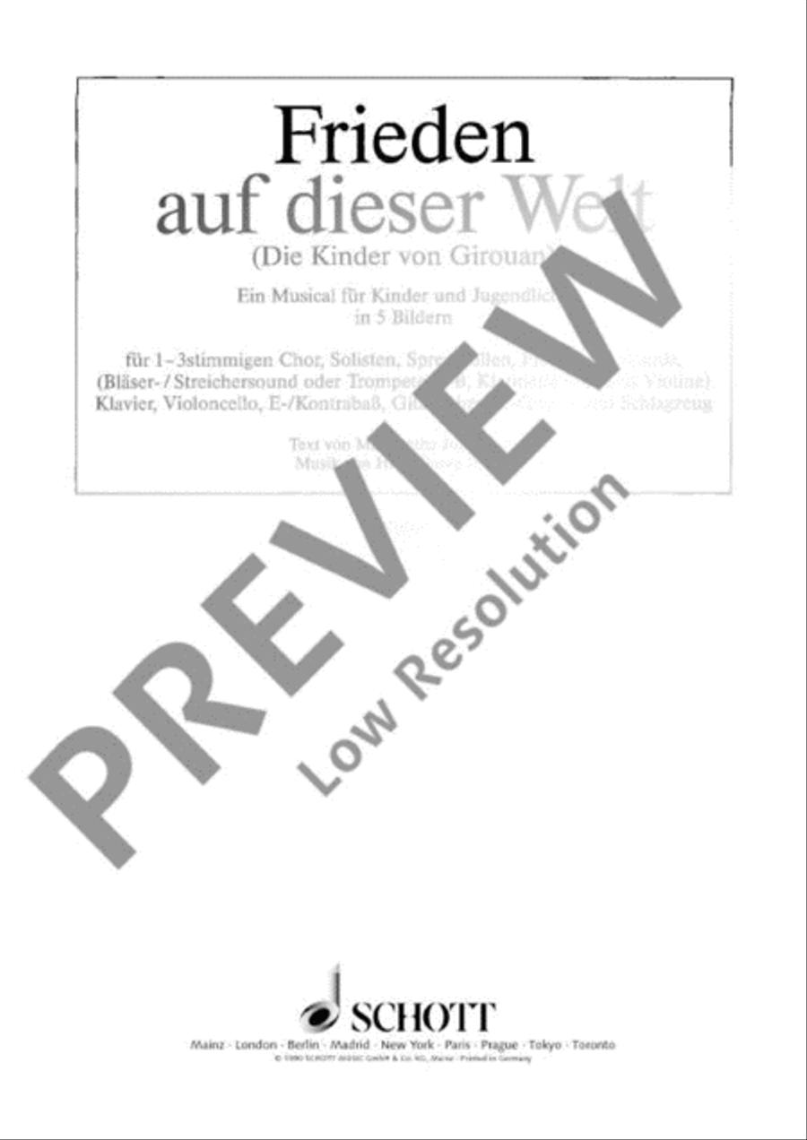 Frieden auf dieser Welt Flute scores gallery preview page 2