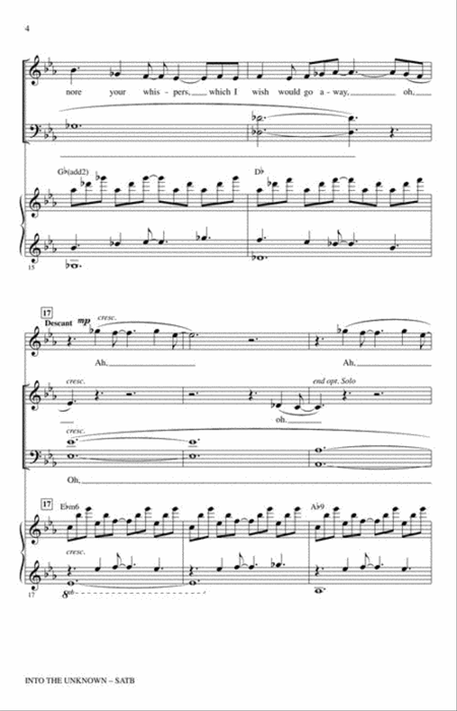 Into the Unknown Into the Unknown 4-Part scores gallery preview page 6