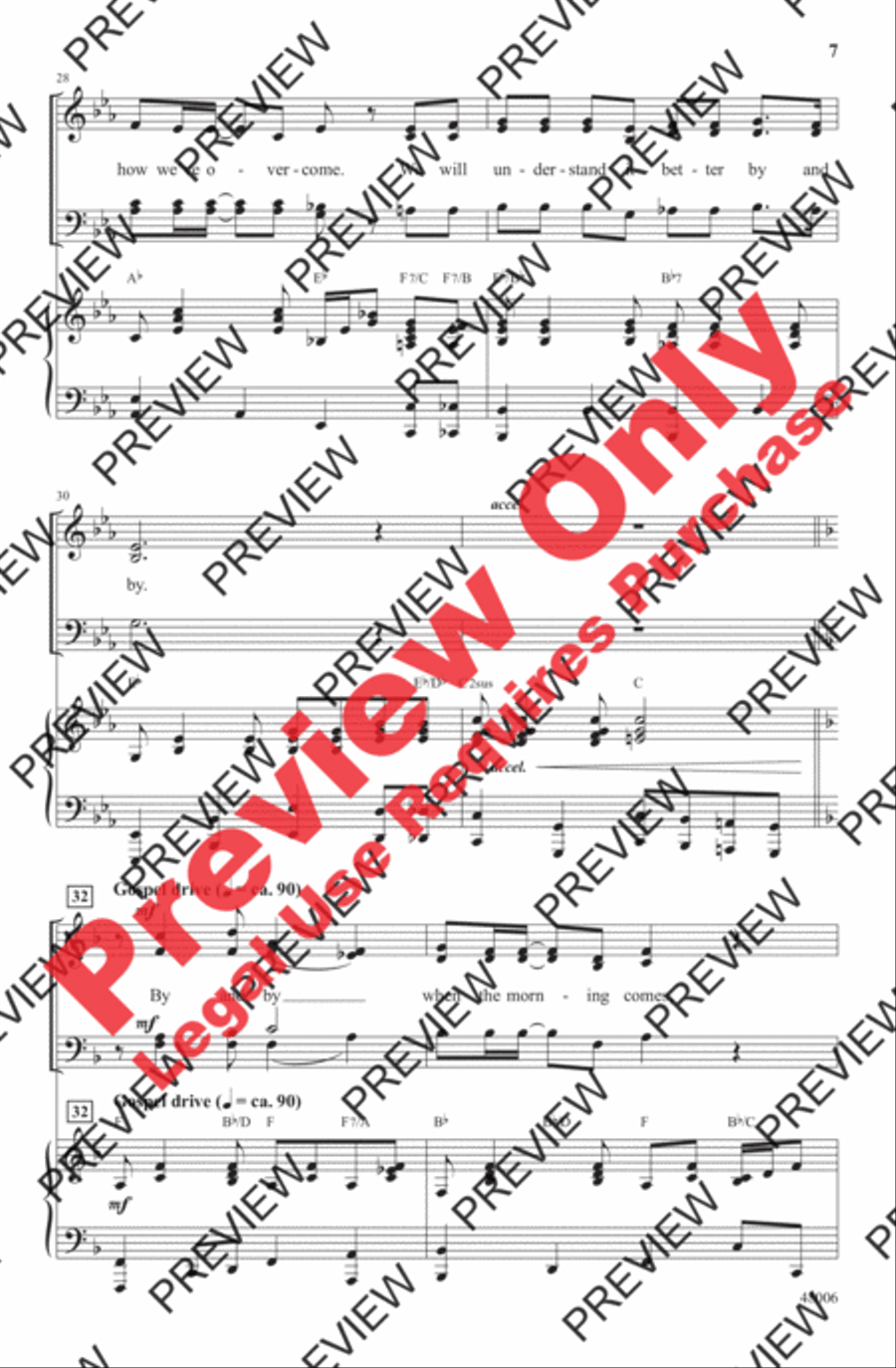 The Gloryland By and By 4-Part scores gallery preview page 7
