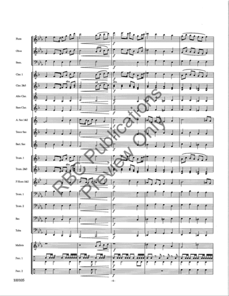 Santa Fe Trail (Score) Santa Fe Trail (Score) Concert Band scores gallery preview page 7