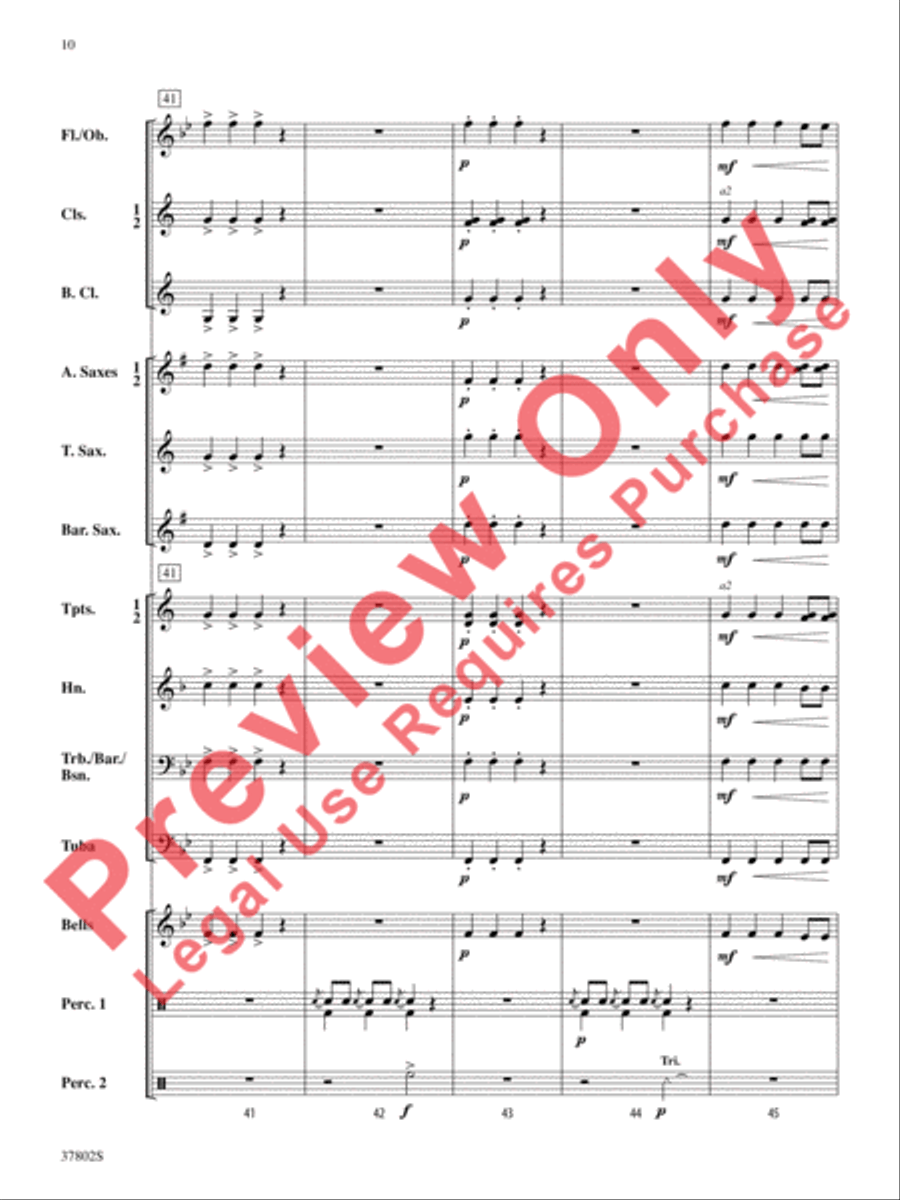 Huckleberry Hedgehog Huckleberry Hedgehog Concert Band scores gallery preview page 10