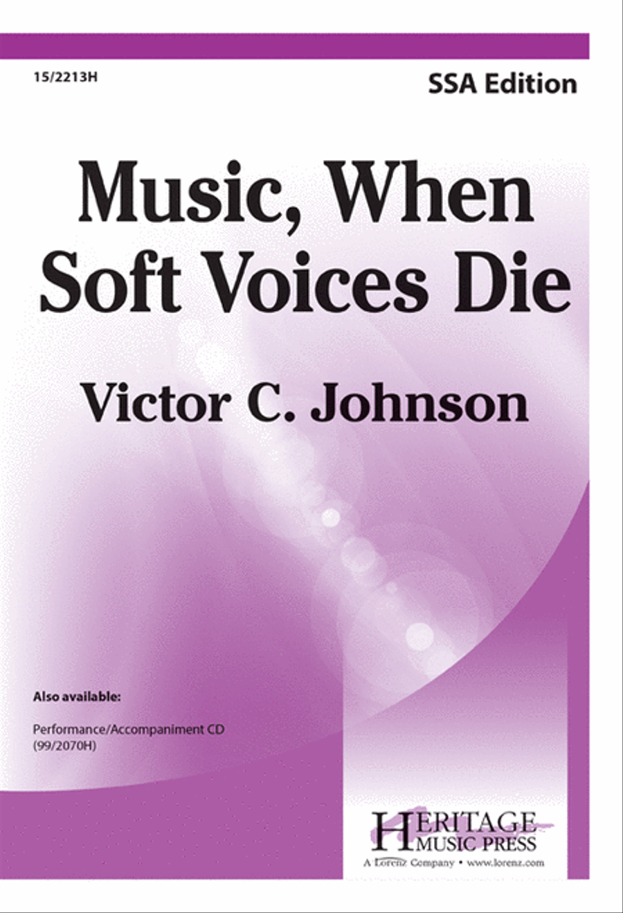 Music, When Soft Voices Die SSA scores gallery preview page 1