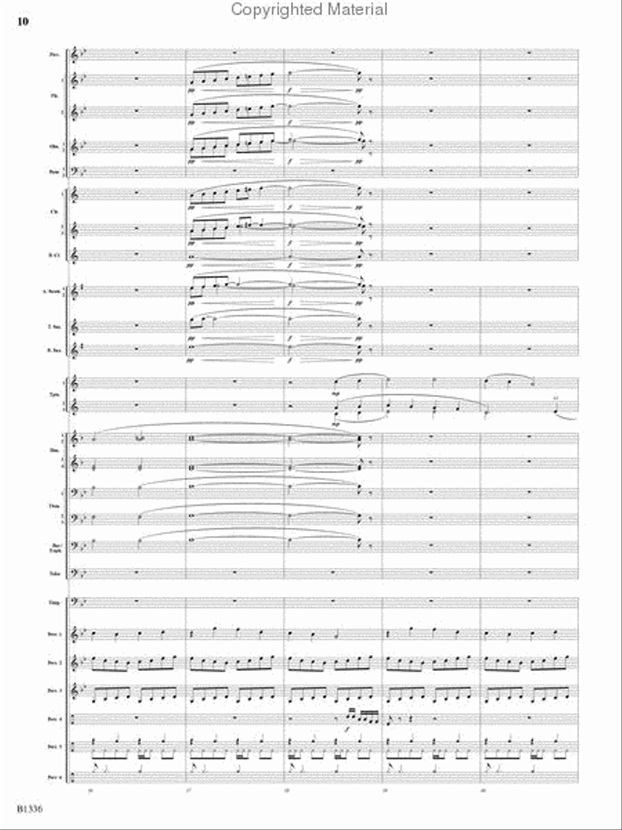 Dreams and Proclamations Concert Band scores gallery preview page 9