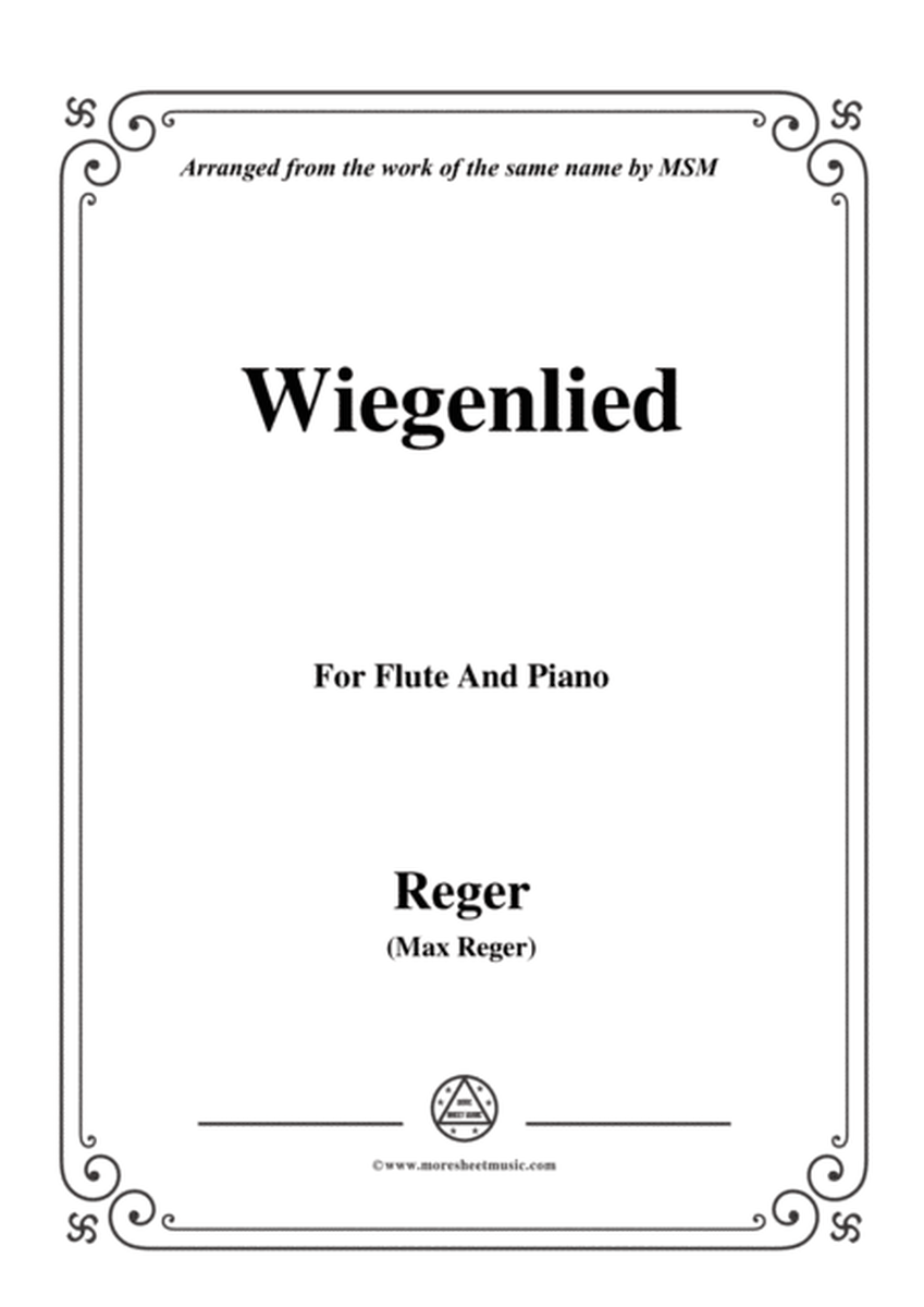 Reger-Wiegenlied,for Flute and Piano image number null