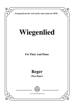 Book cover for Reger-Wiegenlied,for Flute and Piano