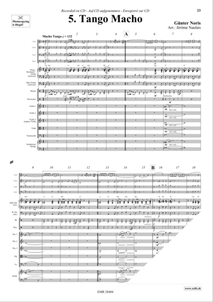 Let's Dance Volume 5 Brass Ensemble scores gallery preview page 7