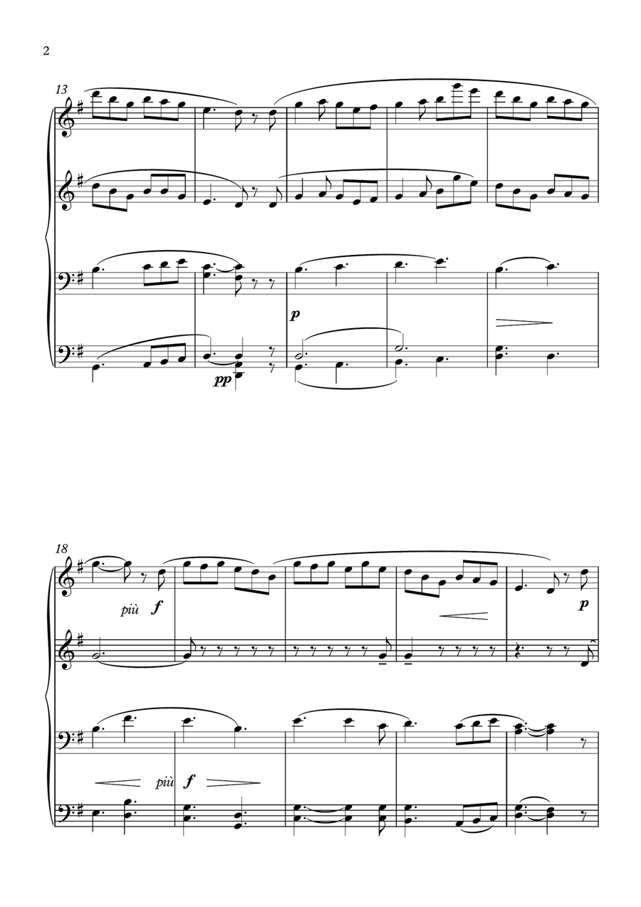 Piano duets 4 hands Preludes by R Hahn 1 Piano, 4-Hands scores gallery preview page 2