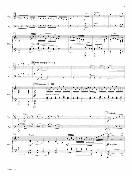 Immortal, Invisible, God Only Wise Piano Trio - Sheet Music