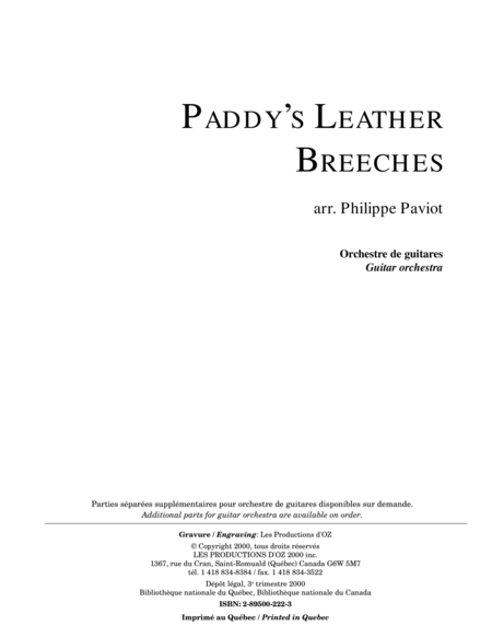 Paddy's Leather Breeches
