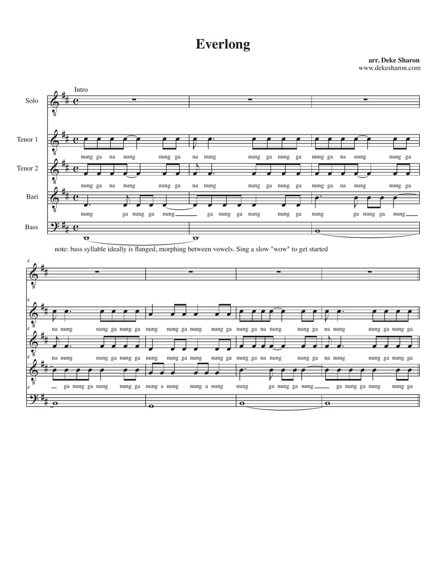 Everlong TB scores gallery preview page 1