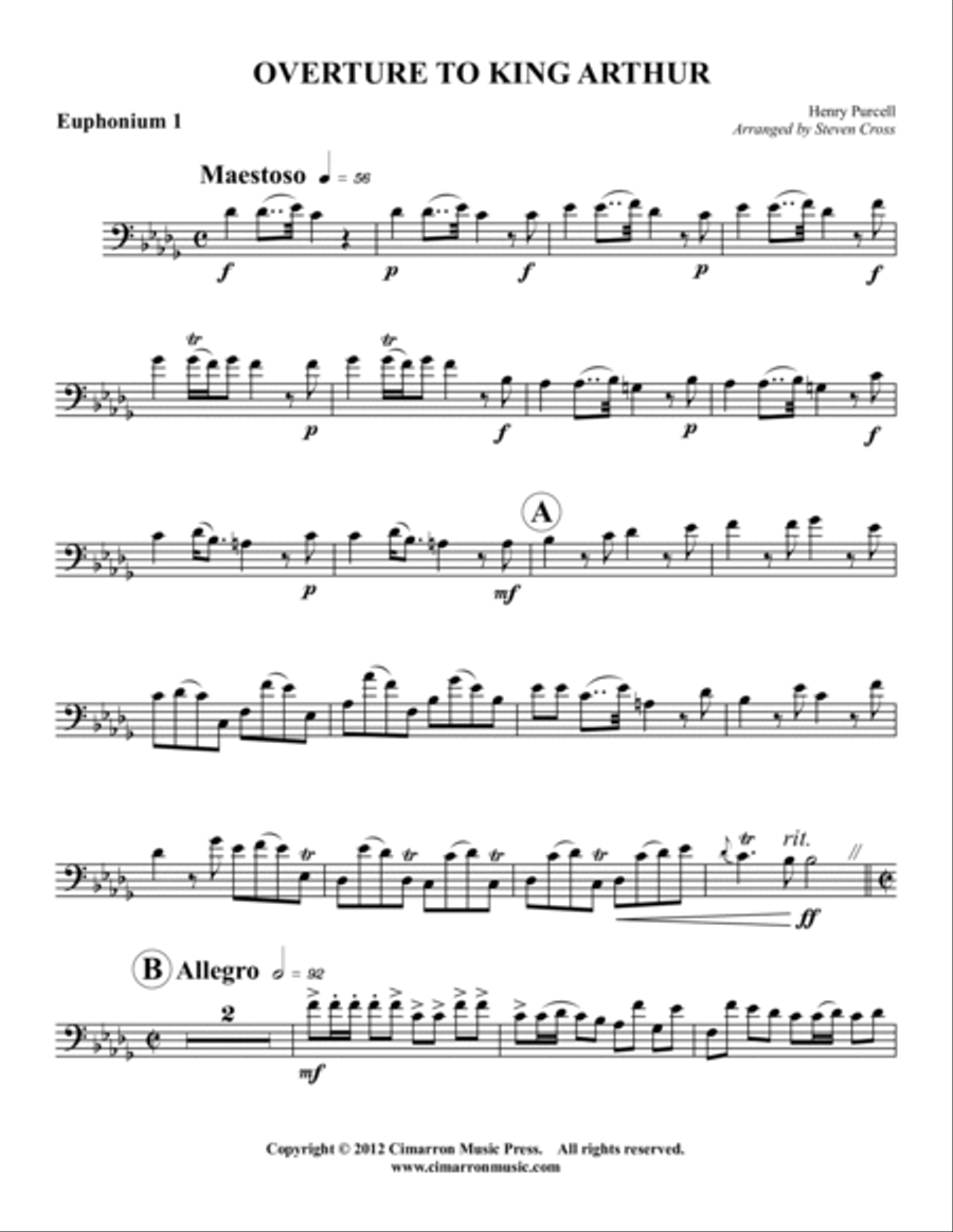 Overture to King Arthur EETT scores gallery preview page 4