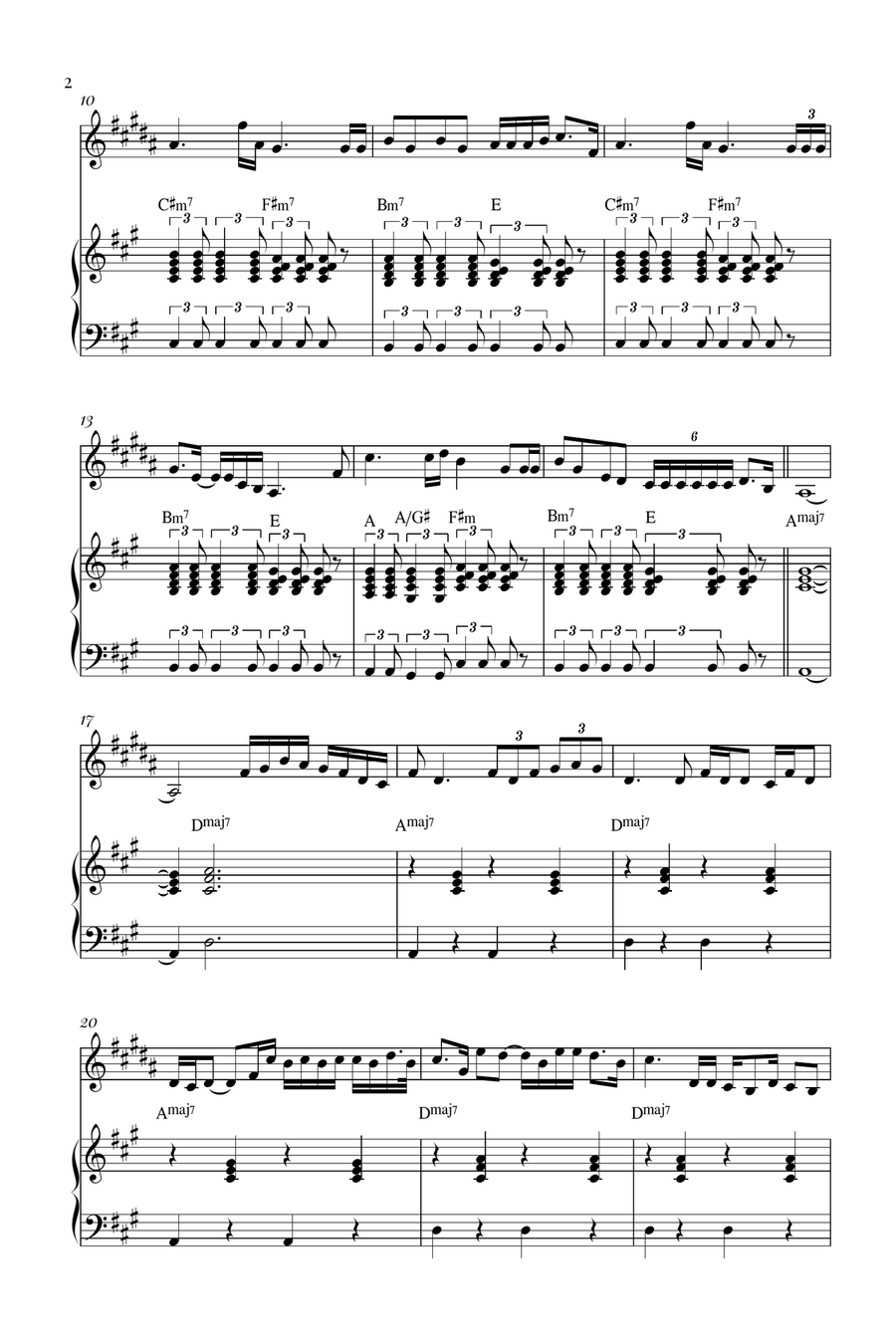 Die With A Smile B-Flat Clarinet scores gallery preview page 2