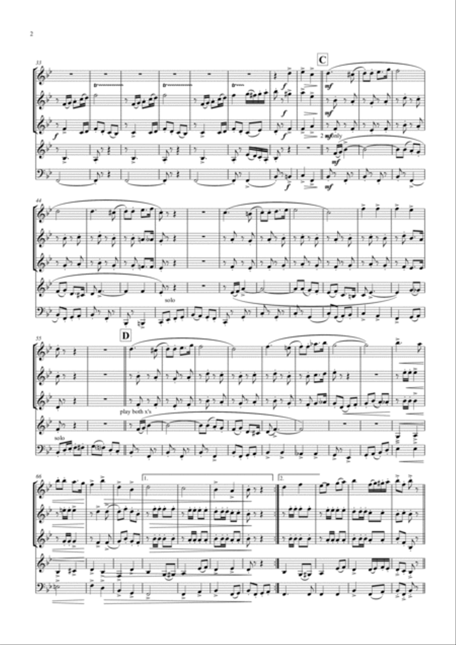 Allerbester Laune - German Polka - German Band Concert Band scores gallery preview page 3