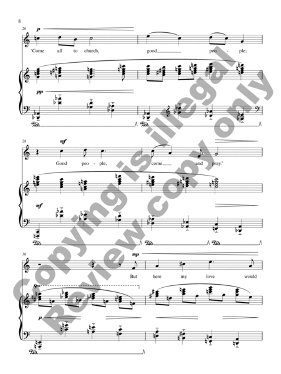 Bredon Hill Tenor Voice scores gallery preview page 7