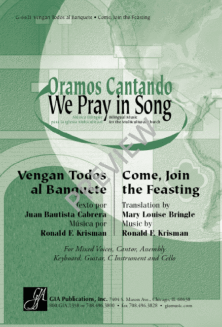 Vengan Todos al Banquete / Come, Join the Feasting - Guitar edition