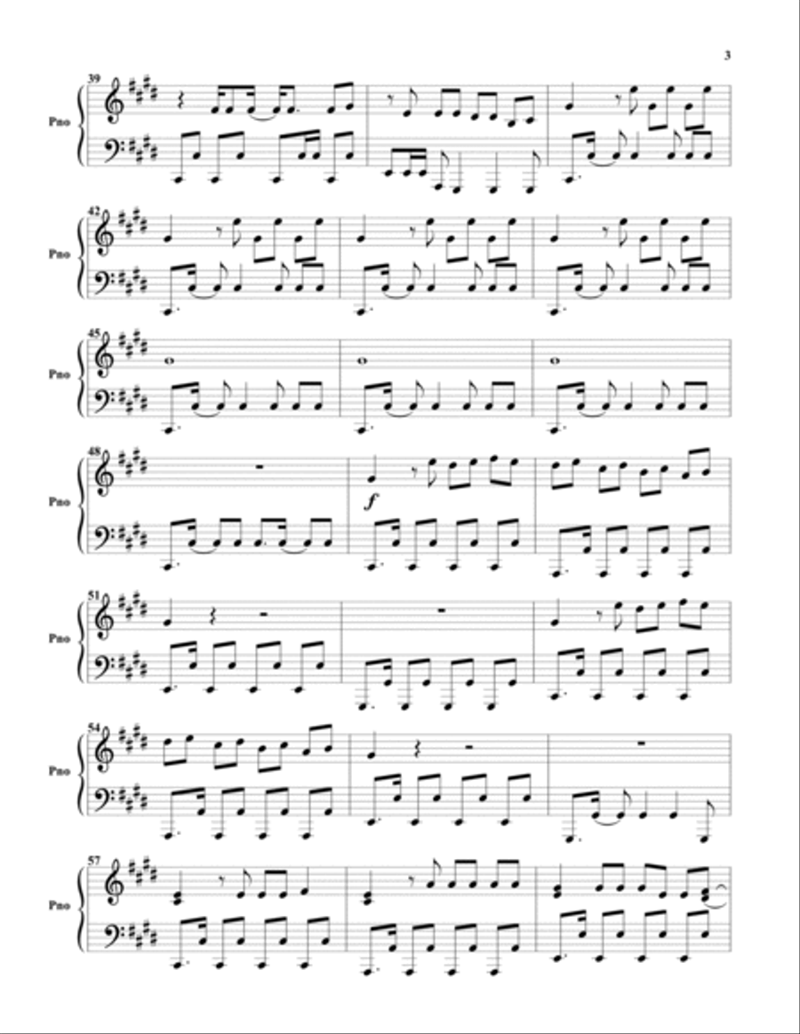 Stereo Love Stereo Love Piano Solo scores gallery preview page 3