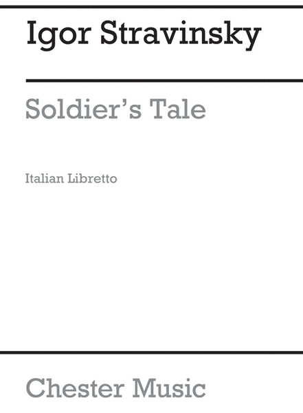 Storia Del Soldato (Soldiers Tale) (Libretto)
