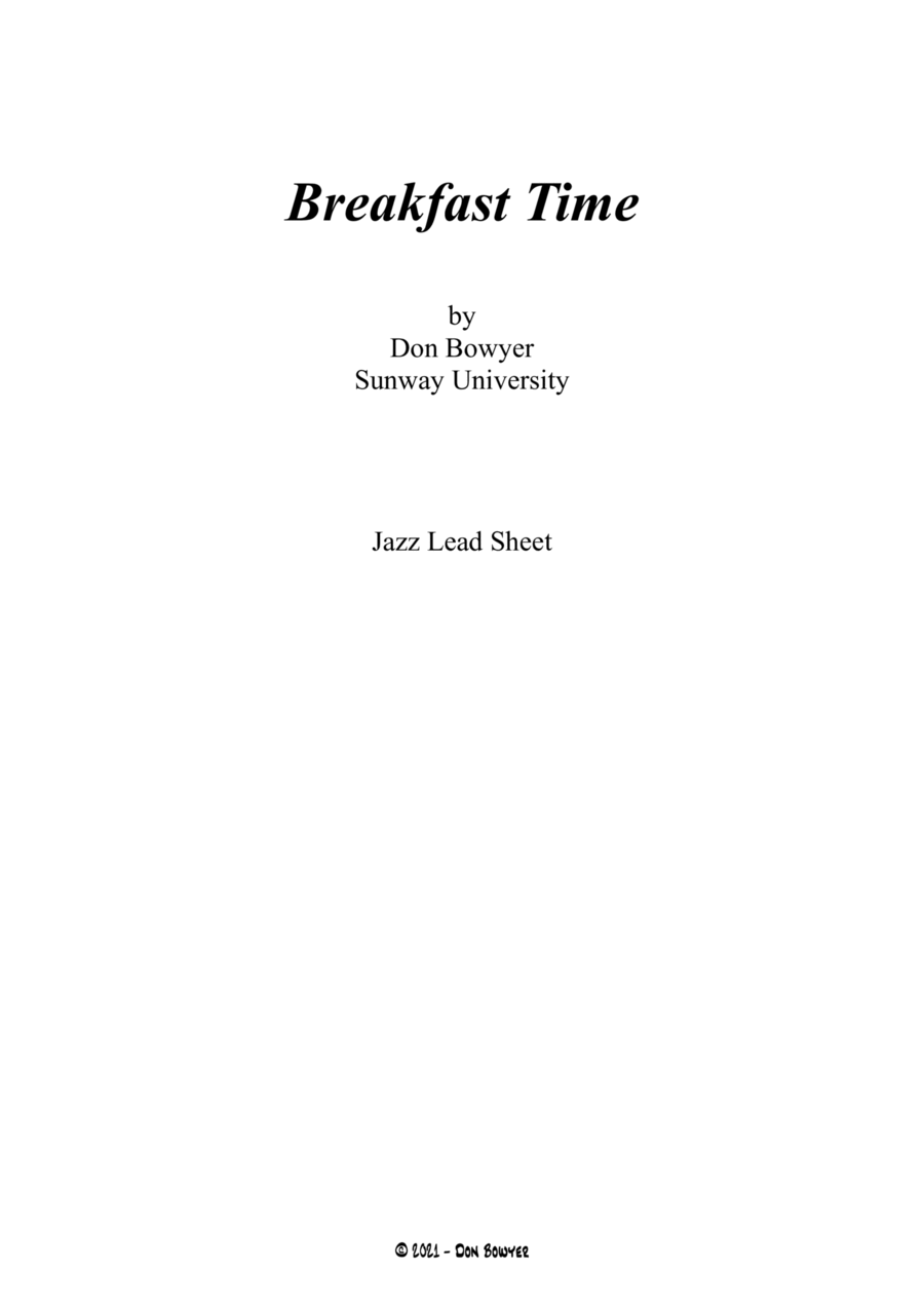 Breakfast Time Breakfast Time Jazz Ensemble scores gallery preview page 1