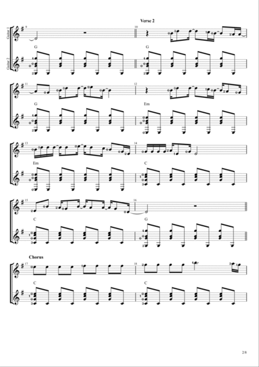 Drivers License Drivers License Electric Guitar scores gallery preview page 2