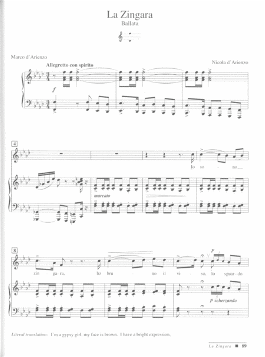 Italian Art Songs of the Romantic Era Voice Solo scores gallery preview page 4