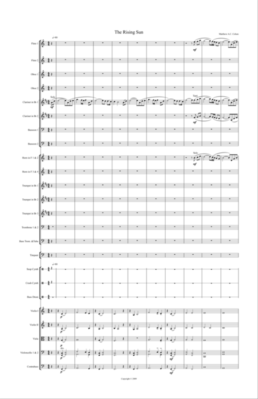 The Rising Sun The Rising Sun Full Orchestra scores gallery preview page 2