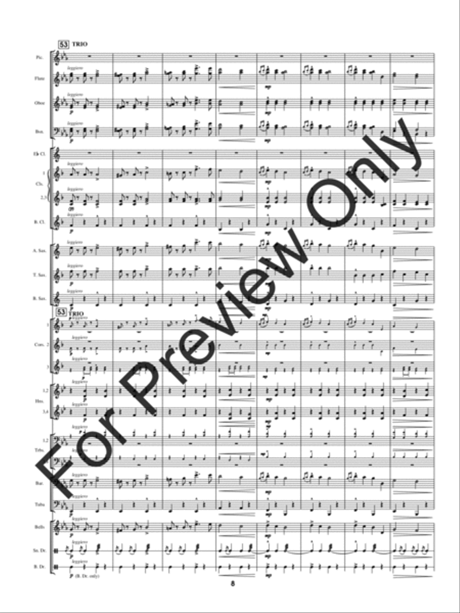 Pathfinder Of Panama Concert Band scores gallery preview page 11