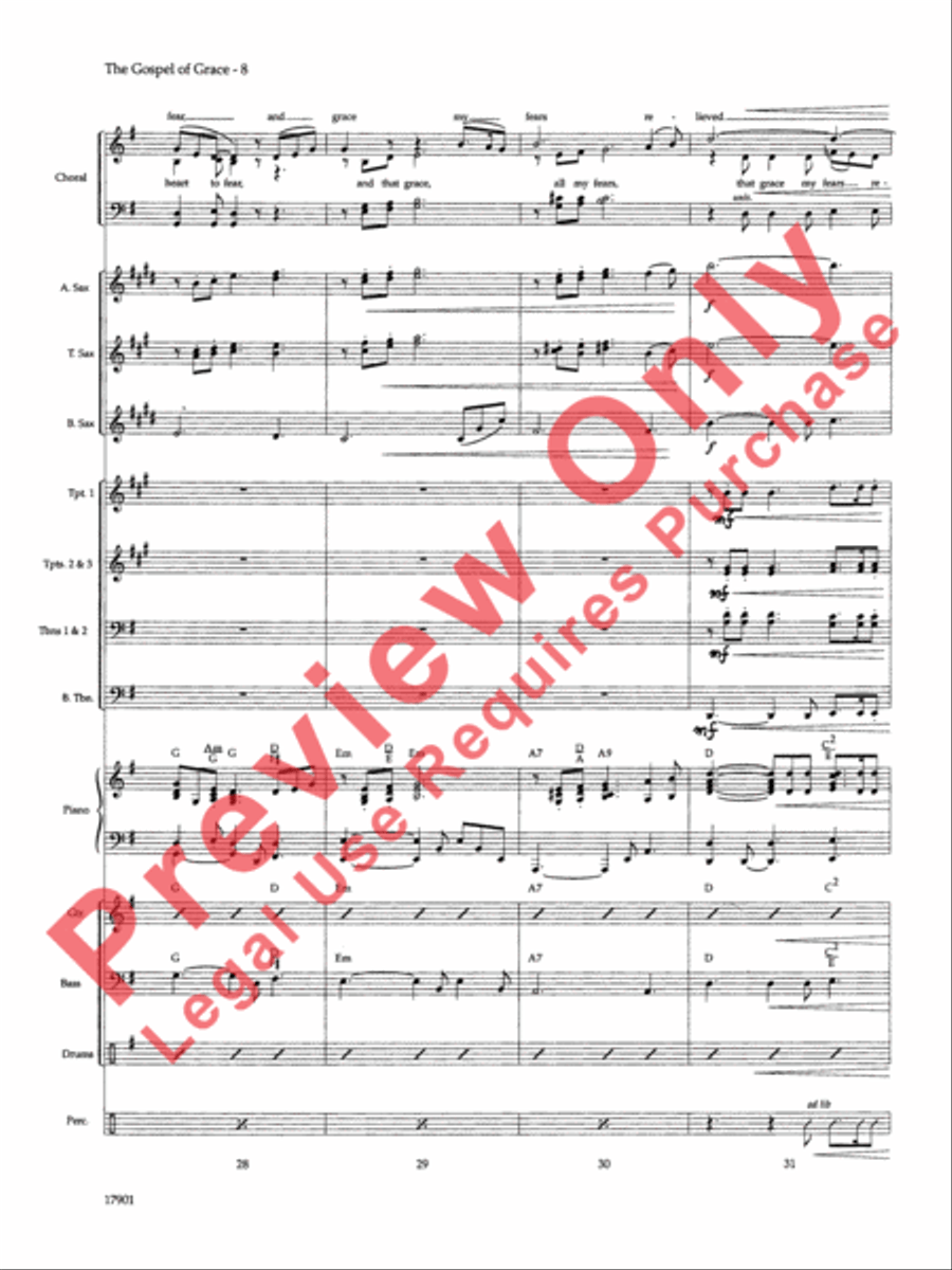 The Gospel of Grace The Gospel of Grace Choir scores gallery preview page 9
