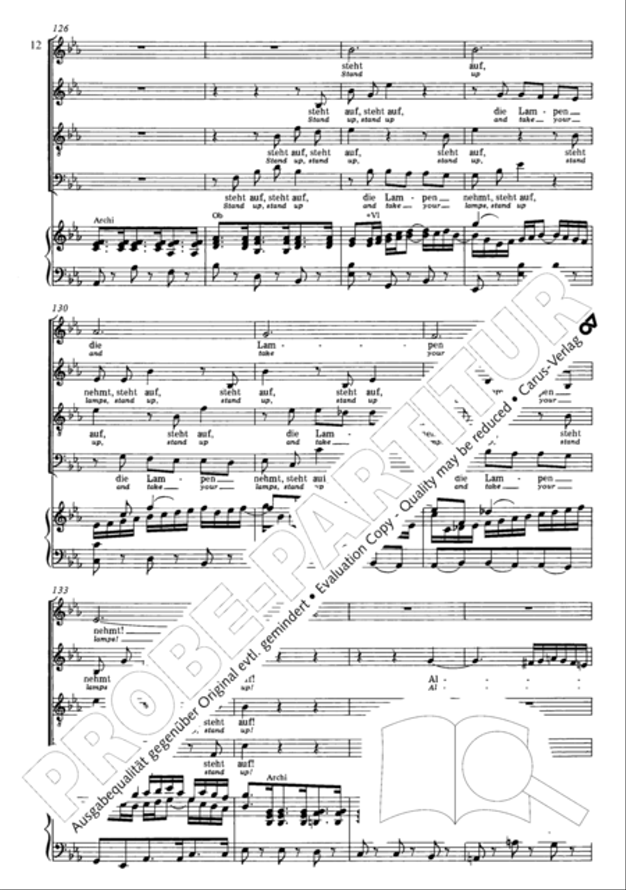Wake, o wake and hear the voices STB scores gallery preview page 13