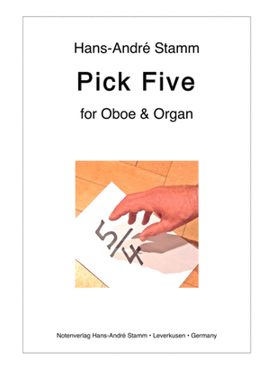 Book cover for Pick five for oboe and organ