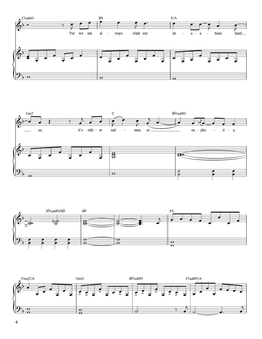 Summer, Highland Falls Piano, Vocal, Guitar scores gallery preview page 4