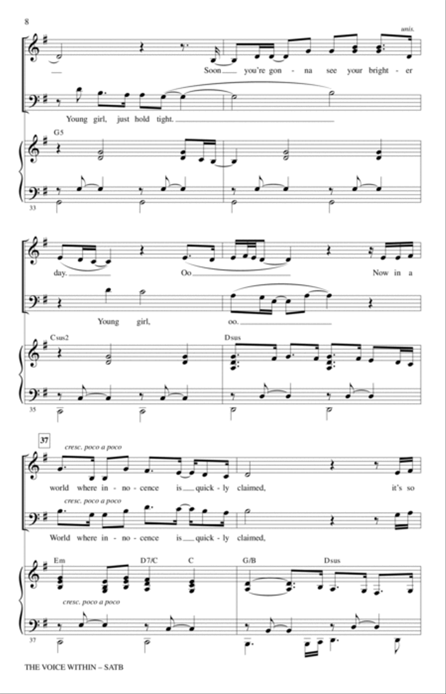 The Voice Within 4-Part scores gallery preview page 6