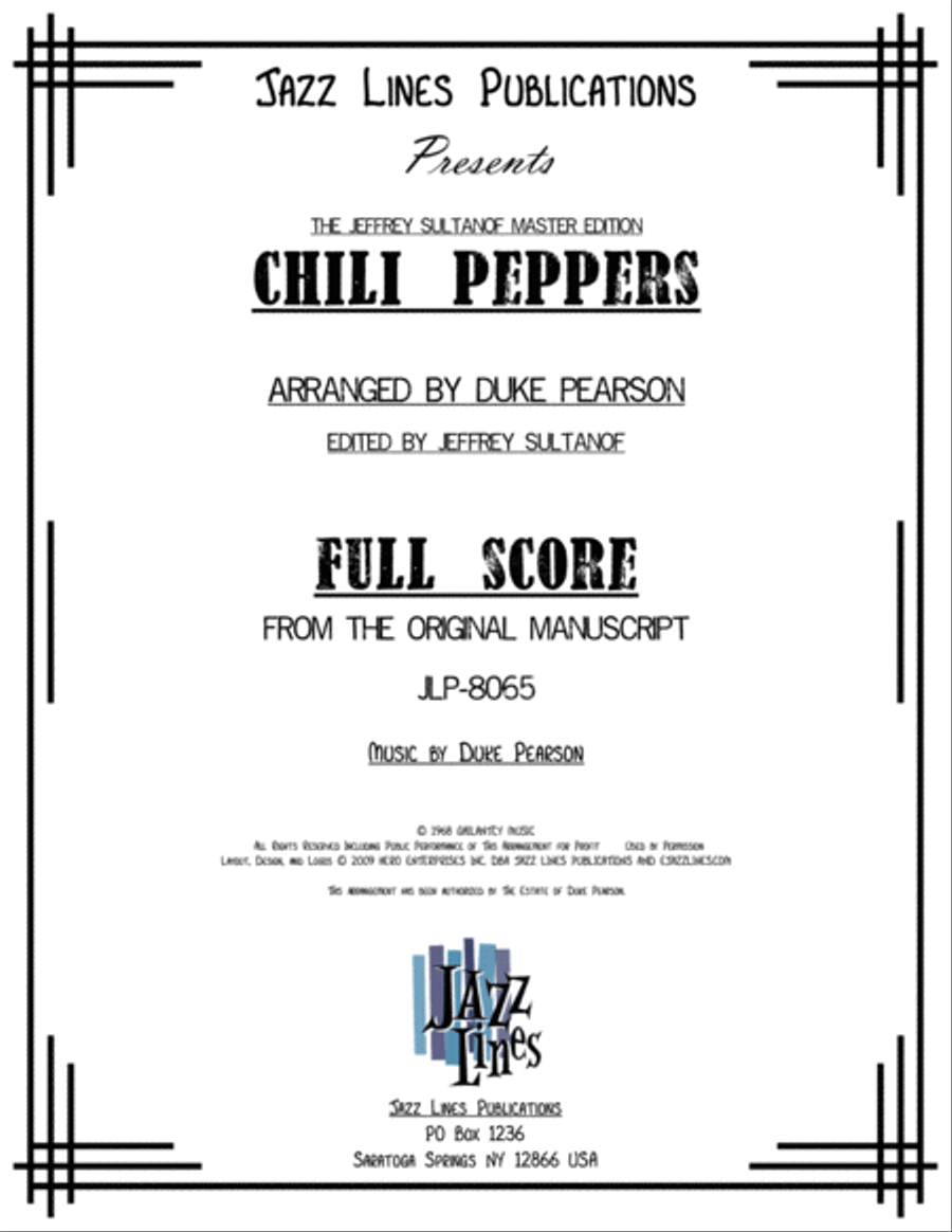Chili Peppers Chili Peppers Big Band scores gallery preview page 1
