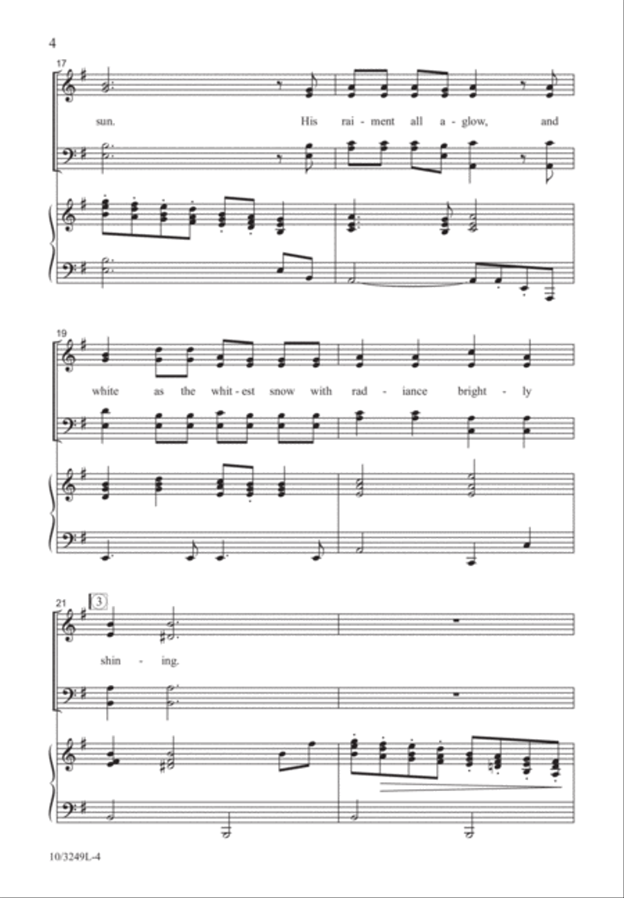 High Upon a Mountain 4-Part scores gallery preview page 4
