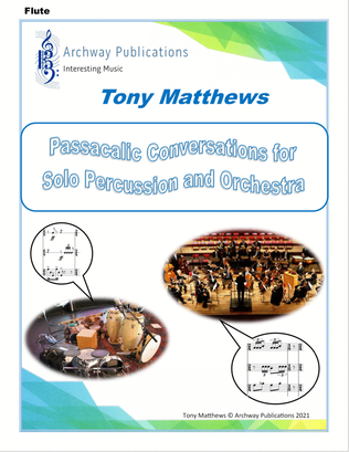 Passacaglic Conversations for Solo Percussion and Orchestra (Set of Parts)