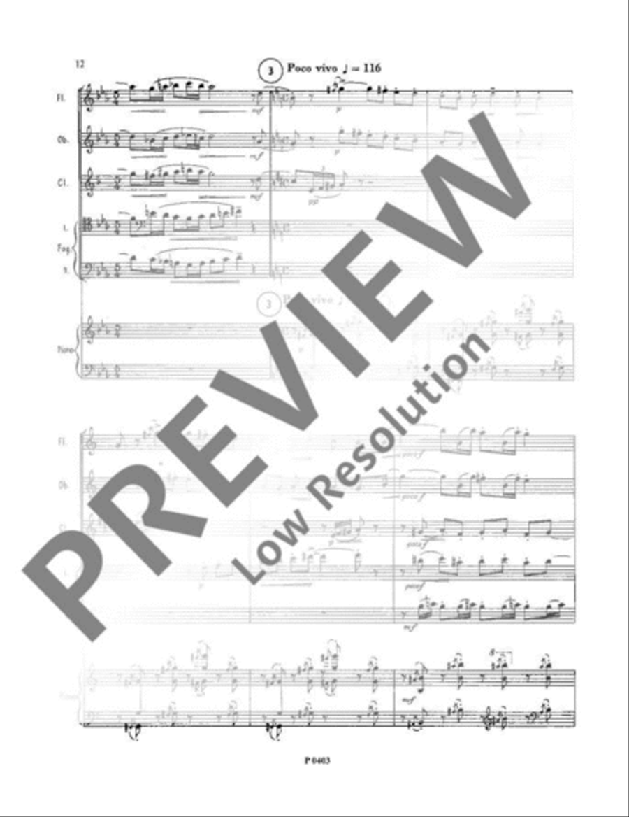 Sextet Sextet Bassoon scores gallery preview page 13