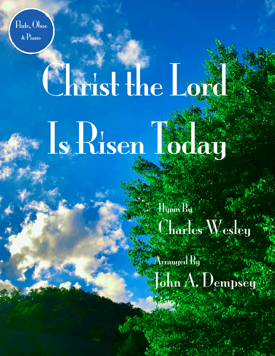 Christ the Lord is Risen Today (Trio for Flute, Oboe and Piano) Small Ensemble scores gallery preview page 1
