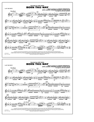 Born This Way - 1st Bb Trumpet
