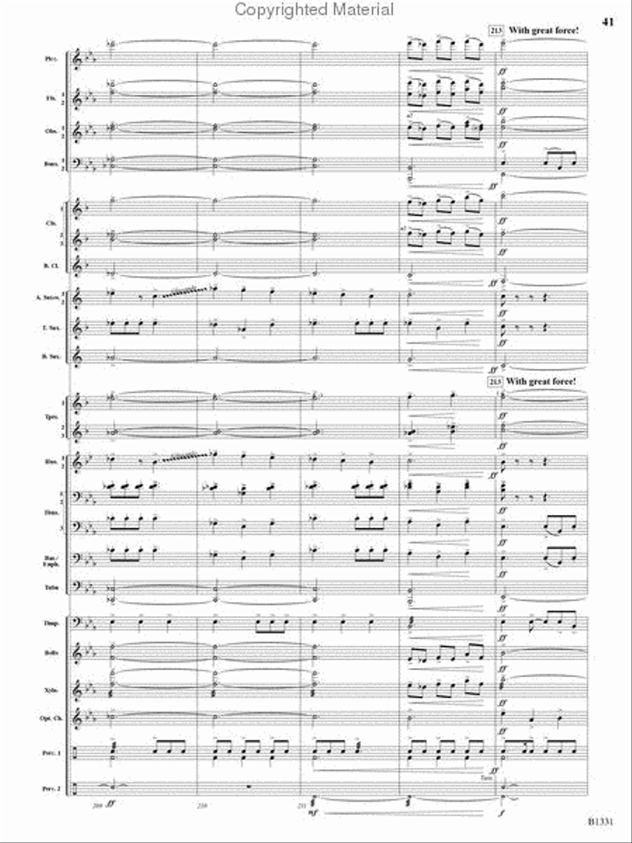 March Jubiloso Concert Band scores gallery preview page 39