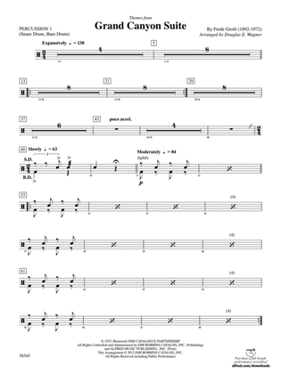 Grand Canyon Suite, Themes from: 1st Percussion