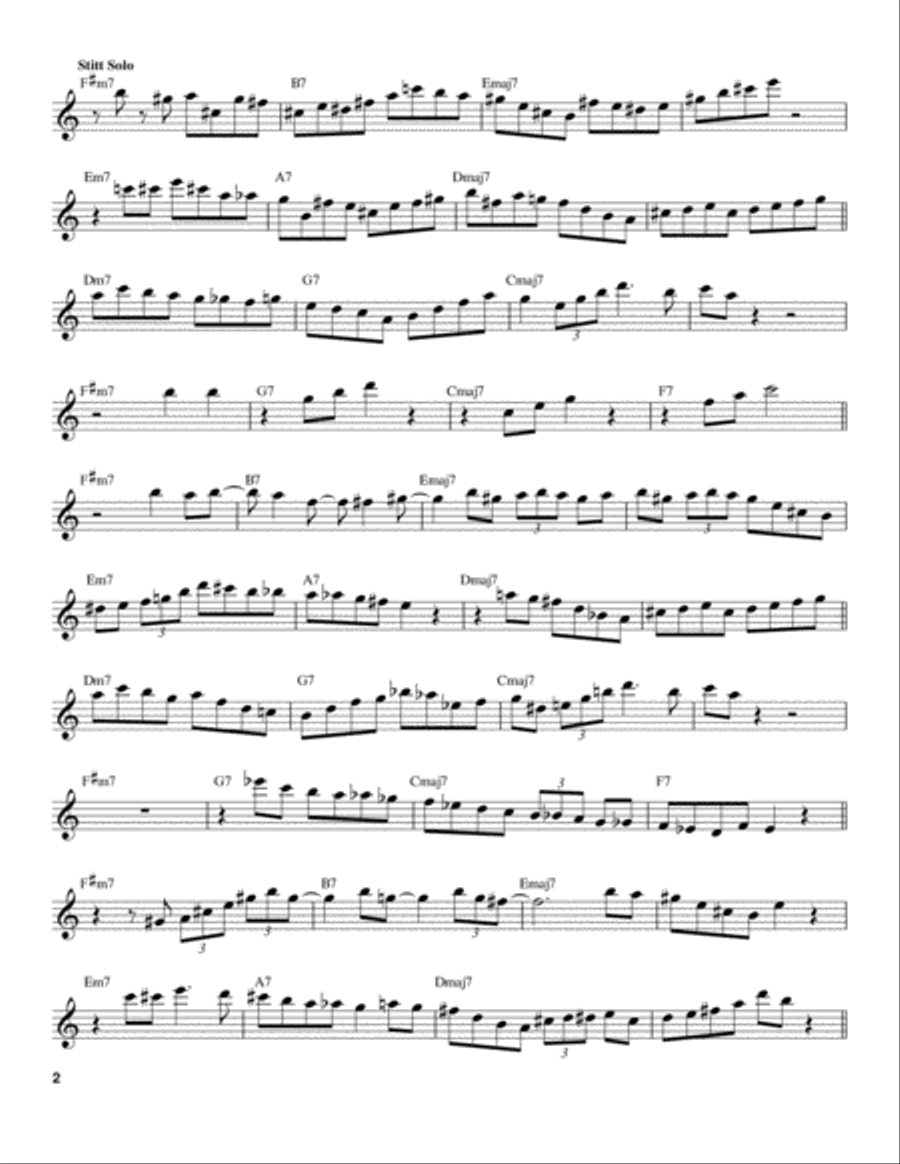 Tune Up Tenor Saxophone scores gallery preview page 2