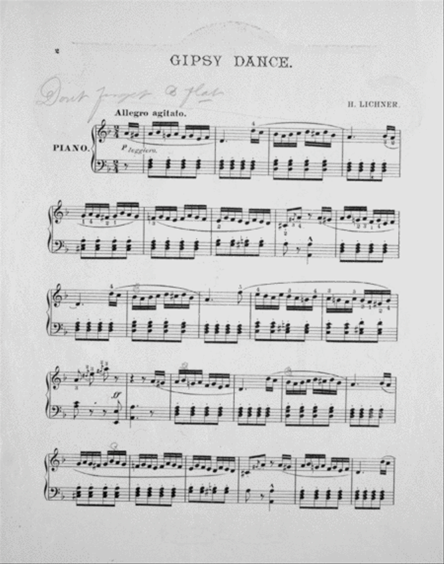 Gipsy Dance Piano Solo scores gallery preview page 2