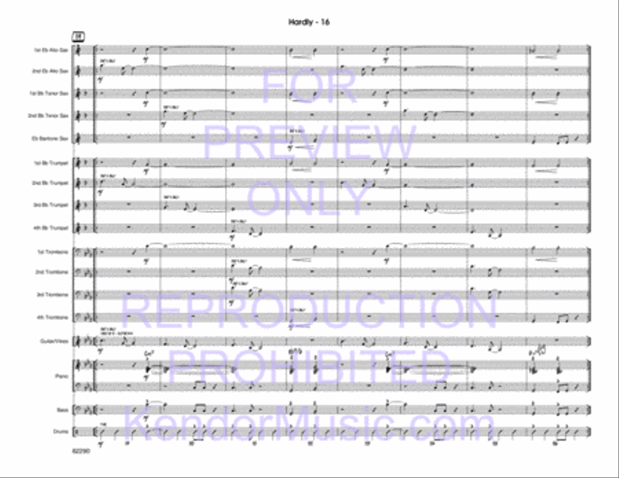 Hardly Jazz Ensemble scores gallery preview page 17