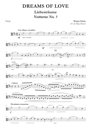 Dreams of Love No. 3 for Viola and Piano