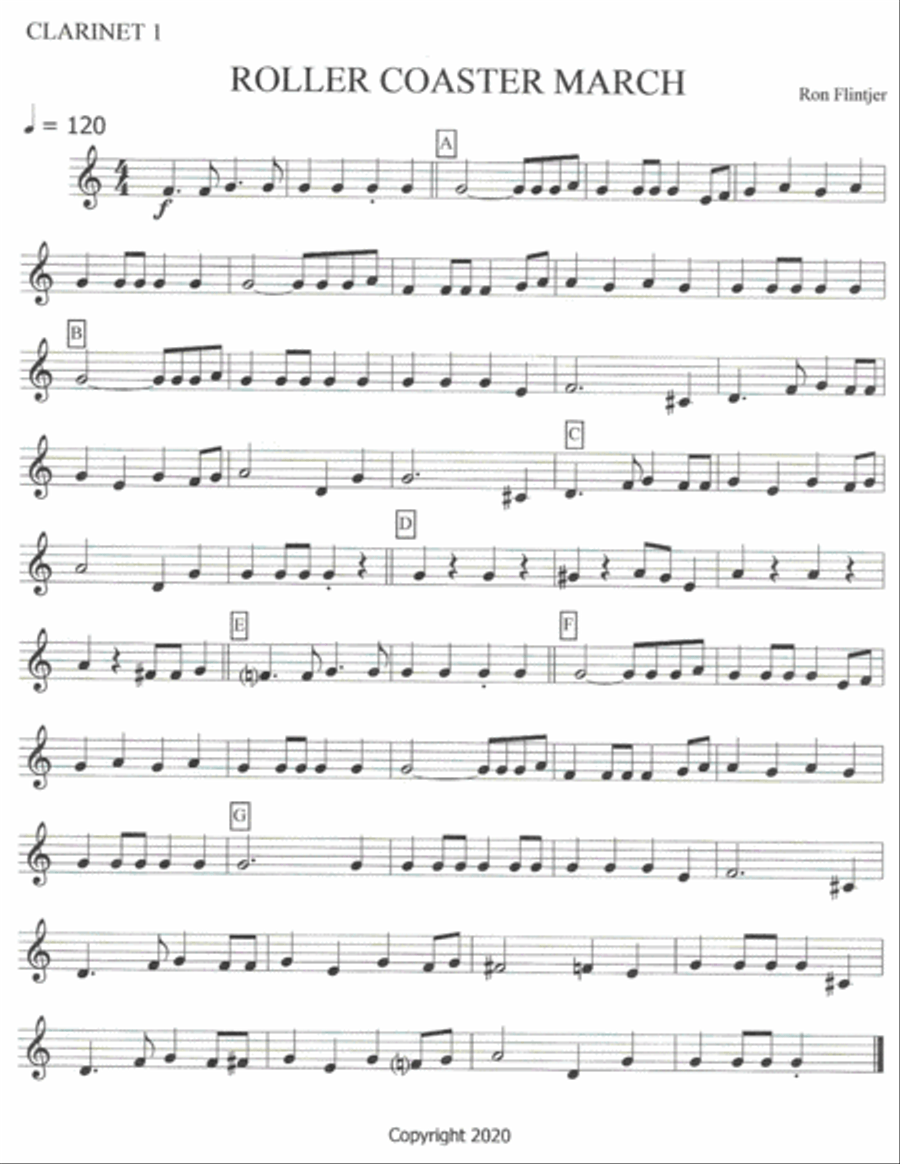 THE ROLLER COASTER MARCH Concert Band scores gallery preview page 5