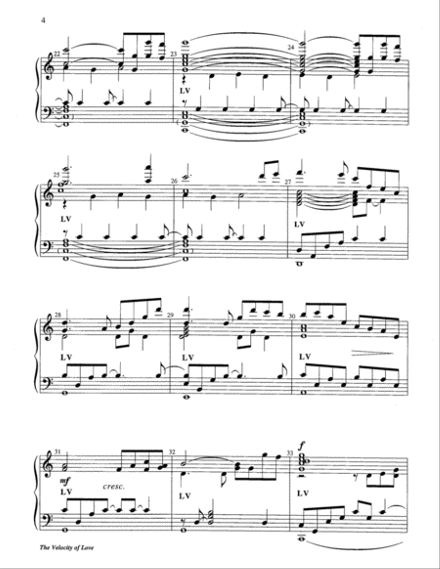 The Velocity of Love The Velocity of Love 5-Octaves scores gallery preview page 10