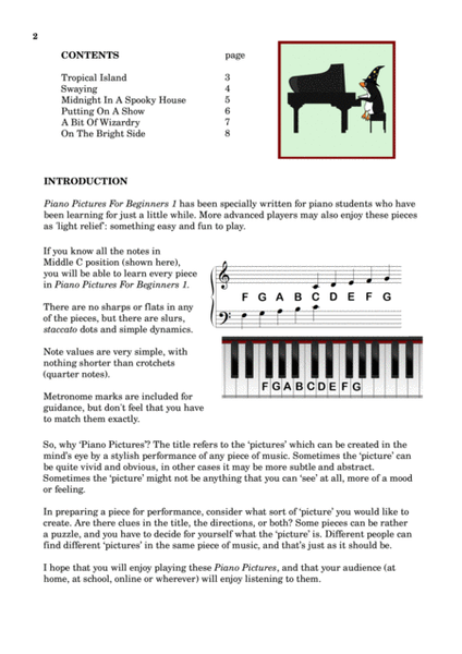 Piano Pictures For Beginners 1
