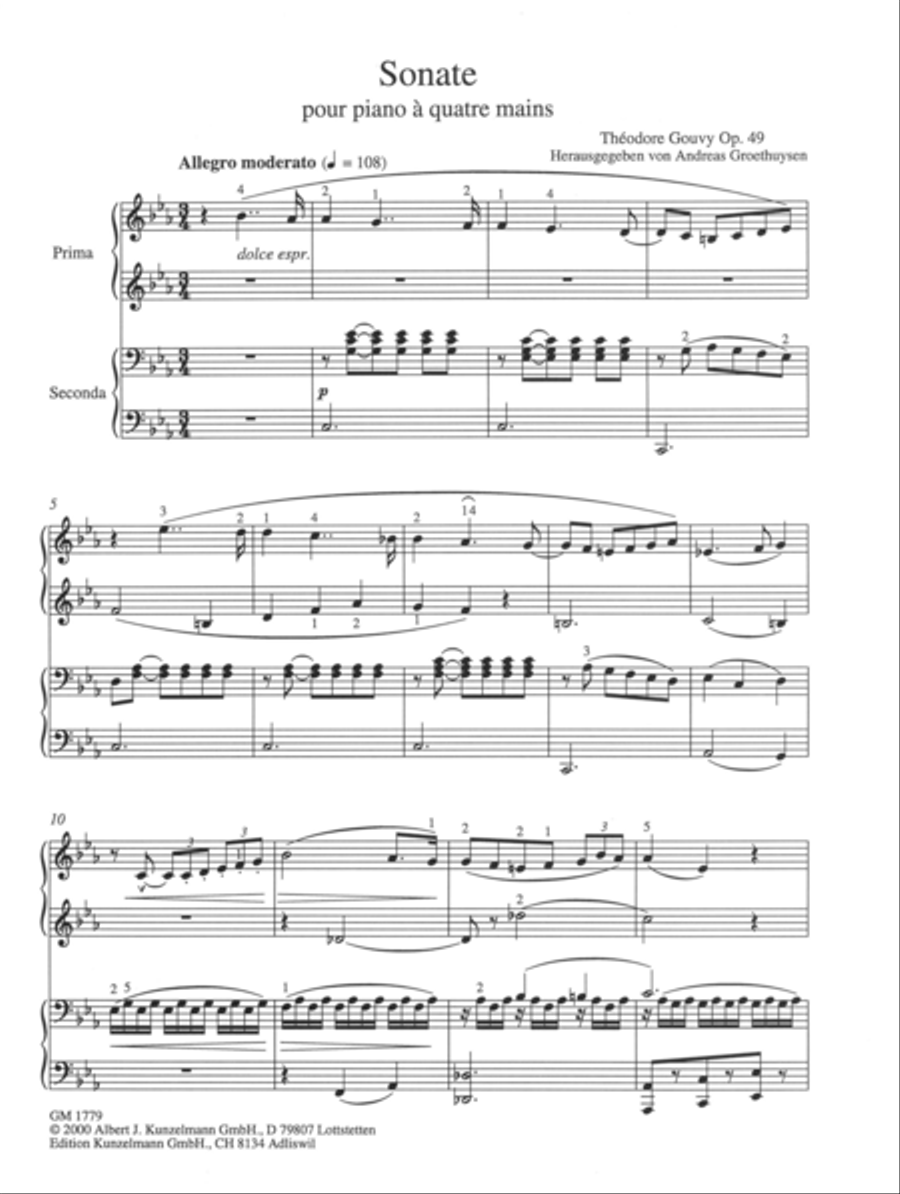Sonata Piano Duet scores gallery preview page 2