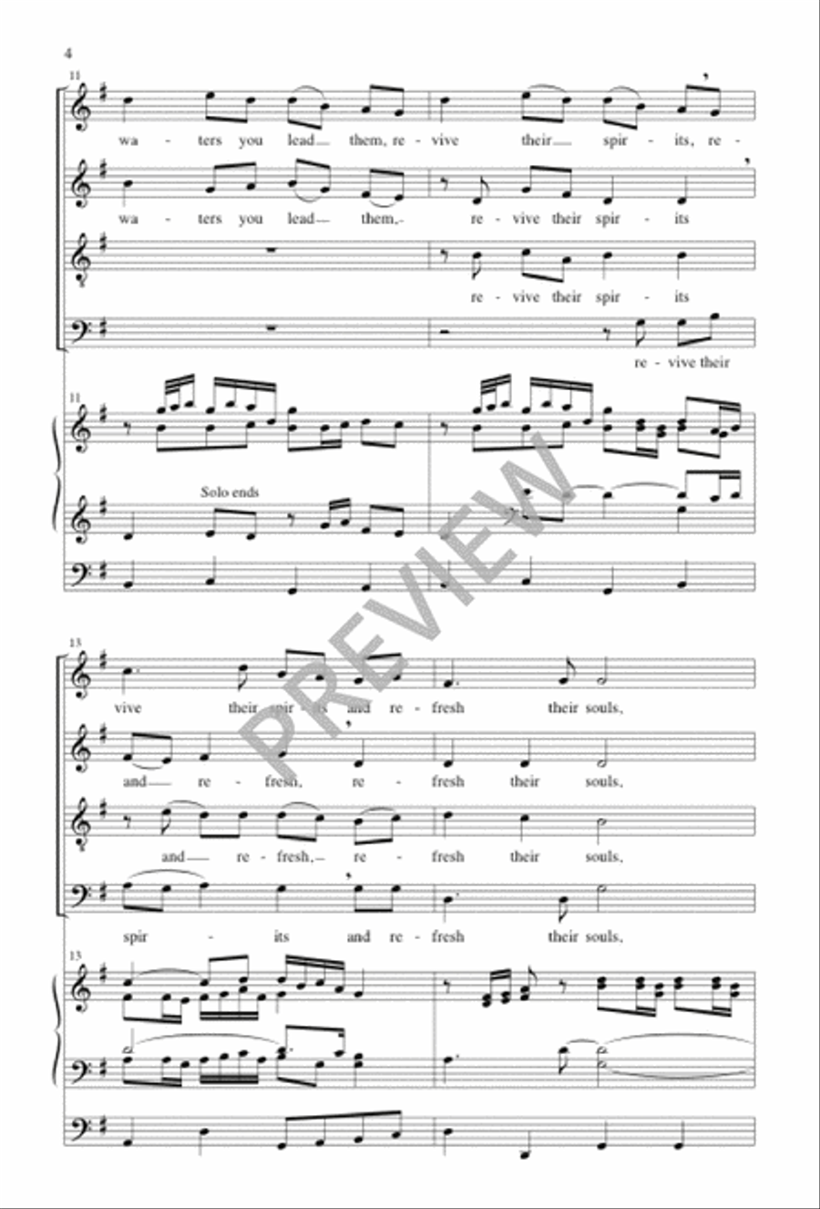 Sheep May Safely Graze 4-Part scores gallery preview page 5